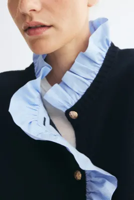 H&M Fırfırlı Hırka