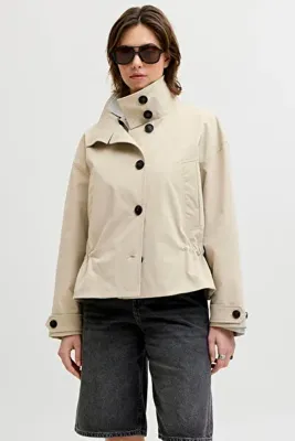 Jack & Jones Kadin Dik Yaka Dügmeli Ceket - Olivia