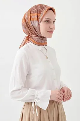 Silk Home Soft Eşarp Authentic Turuncu