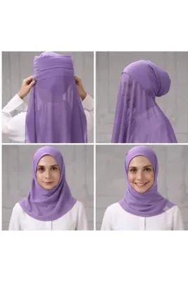 ALDAIYR Hazır Pratik Lüks Boru Boneli Şifon ŞaL BOA12354