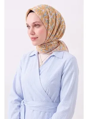 Silk Home Soft Eşarp Çakıl Taşı Hardal