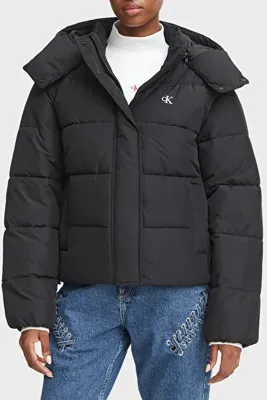 Calvin Klein Suya Dayanıklı Çıkarılabilir Kapüşonlu Şişme Mont LV047H504GUB1 Kadın MONT LV047H504G U