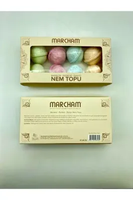 Marcham 8’li Banyo Topu – 4 Farklı Aromalı Cilt Nemlendirici Banyo Bombası