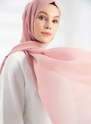 Pure Scarfs Şifon Şal - Pembe - Pure Scarfs