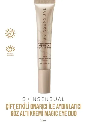 Skin Sensual Magic Eye Duo Repair & CC -Çift Etkili Onarıcı ile Aydınlatıcı Göz Altı Kremi | Light to Medium 15ml