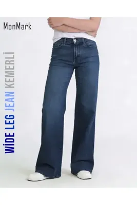 Monmark Wide Leg Denim Kemerli