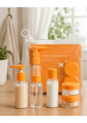 Uravas Store Uraselect Sızdırmaz Seyahat Dolum Şişesi Seti 5 Parça Şeffaf Kozmetik Kabı