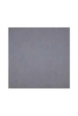 Pierre Cardin Gri 100X100 Logolu İpek Koton Jakar Eşarp