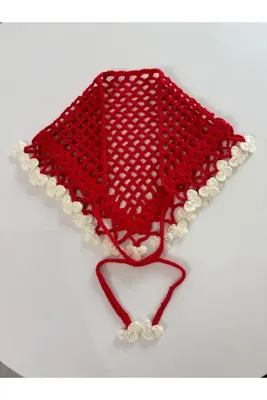 Genel Markalar El Yapımı Örgü Bandana – Vintage Bohem Saç Bandı