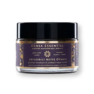 Densa Essential Işıltılı Meyve Ovması 50 ml - Doğal Peelıng Etkili Arındırıcı & Gözenek Temizleyici