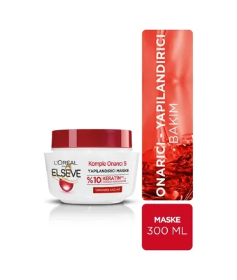 L'Oréal Paris L'Oreal Paris Elseve Komple Onarıcı 5 Yapılandırıcı Maske 300 ML