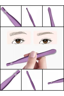 Uniquem Purple Akustik Cımbız Düz ve İnce Uçlu Detay Cımbız Tüy Kıl Kök Cımbızı XLC521