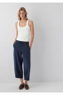 Mavi Keten (Tencel™) Lyocell Karışımlı Lacivert Pantolon 1011273-82183