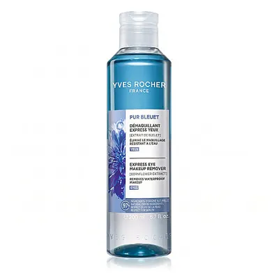 Yves Rocher tüm ciltler için suya dayanıklı/yoğun makyaja özel pur bleuet göz makyaj temizleyici- 200 ml