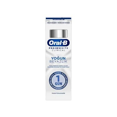 Oral-B Pro 3D White Clinical Yoğun Beyazlık Parlak Mükemmellik Diş Macunu 75 ml
