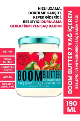 PROCSIN BOOM BUTTER 7 Yağ Içeren Besleyici Ve Nemlendirici Saç Bakım Yağı 190 ml