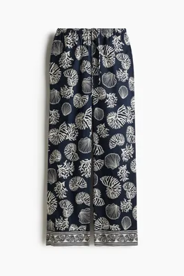 H&M Büzgü Bağlı ve Pamuklu Pantolon