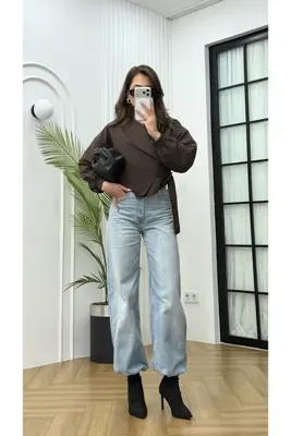 R-Style Astarlı Kısa Ceket