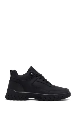 Derimod Erkek Siyah Bağcıklı Kumaş Sneaker