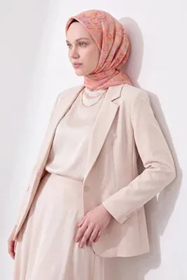 Silk Home Soft Eşarp Paisley Açık Turuncu