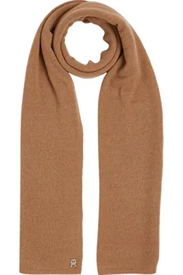 Tommy Hilfiger CASHMERE CHIC KNIT S Kadın Kahverengi Atkı