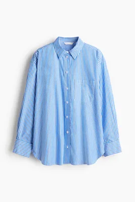 H&M Oversize Pamuklu Poplin Gömlek