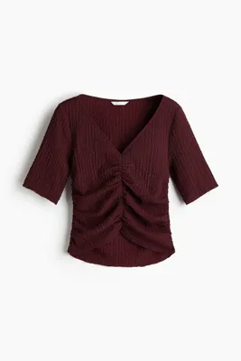 H&M Drapeli Tekstüre Üst