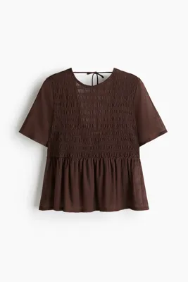 H&M Büzgülü ve Peplumlu Üst