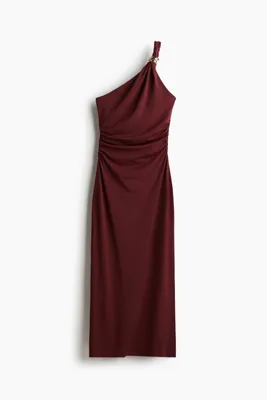 H&M Tek Omuzlu Bedene Oturan Elbise