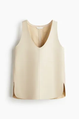 H&M Deri Kolsuz Üst