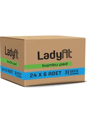 Lady Fit Ladyfit Bambu Gece 216'LI Vegan Ped (12 x 18 Adet)