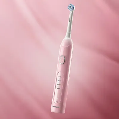 Homend Brushboss 4701H 4 Modlu 21 Gün Kullanım Süreli Akıllı Zamanlayıcılı Şarjlı Diş Fırçası Pembe