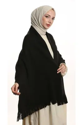 eslem butik Sade Kışlık Çift Taraflı Omuz Şal