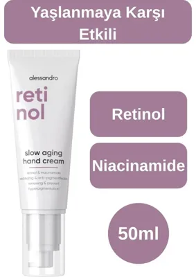 Alessandro Retinol Slow Aging Hand Cream 50ML. 36-007, One Size