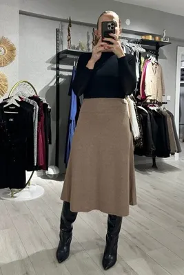 lady special ZRA Selanik Kumaş Bel Korsajlı Etek