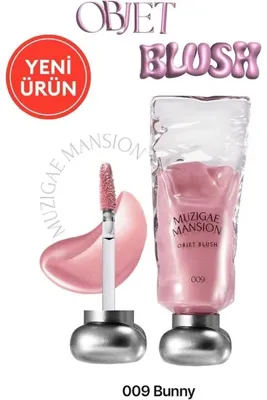 Ronanna Hafif Yapılı, Ciltle Bütünleşen Parlak Bitişli Likit Allık Objet Blush (009 Bunny)