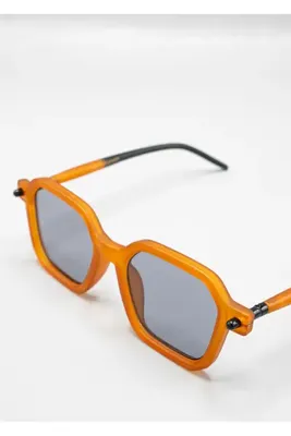 Eyemood Unisex Geometrik Güneş Gözlüğü Turuncu Çerçeve Füme Cam Mombosa C2