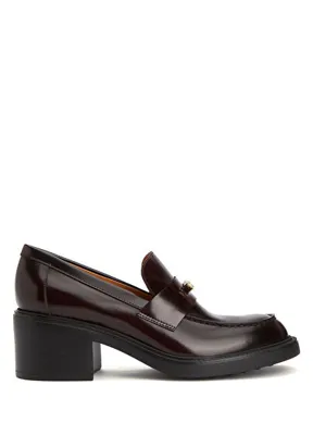 Tod's Koyu Kahverengi Kadın Deri Loafer