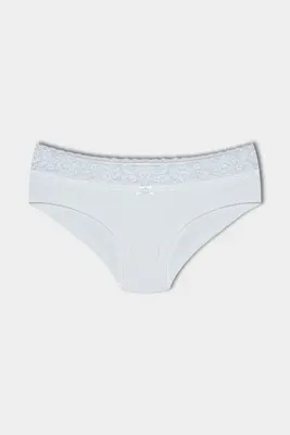 HNX Pamuklu Beli Dantelli Hipster Kadın Boxer Külot