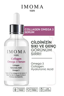 IMOMA Yaşlanma Karşıtı Kırışıklık Önleyici Niacinamide Vitamin B3 , Vitamin E , Avokado, Collagen Omega3