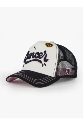 RustandRich Kadın Erkek Turuncu Trucker Şapka Zodiac Collection Cancer