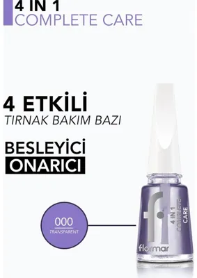 Str Store 4'ü 1 Arada Bakım Yapan Tırnak Koruyucu Cila - 4 In 1 Complete Base Coat - 000-8682536059299