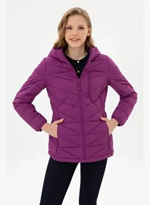 U.S. Polo Assn. Kadın Menekşe Mont 