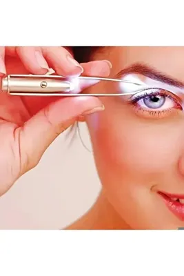 ORGANICYOU DONGHOU LED Işıklı Kaş Cımbızı-Paslanmaz Çelik Akıllı Tasarım,Ergonomic Sap&Hassasiyetli Bakım