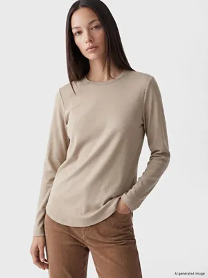 LC Waikiki Bisiklet Yaka Soft Touch Kadın Tişört
