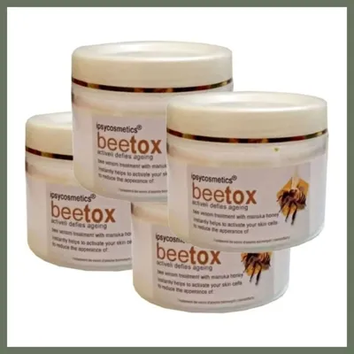 Bezos Süper Ipsycosmetics Beetox Doğal Arı Özü - Yüz Cilt Dekolte Boyun Kremi 100 Ml X 4 Adet Bezos1