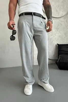 wamoss Salaş Mevsimlik Pileli Klasik Baggy Pantolon Pl13