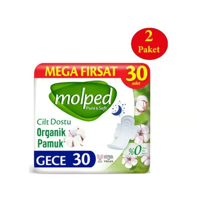 MOLPED Pure Soft Mega Fırsat Gece Ultra 4 x 30'lu