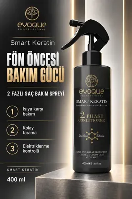 Evoque Professional Smart Keratin Çift Fazlı Saç Bakım Spreyi 400 ml