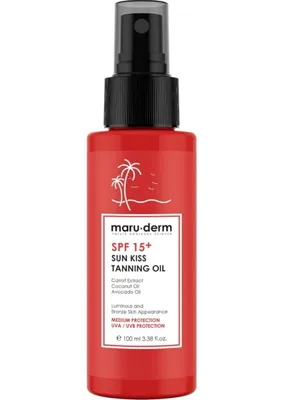 Maruderm Maru.derm Spf 15+ Bronzlaştırıcı Güneş Yağı 100 ml